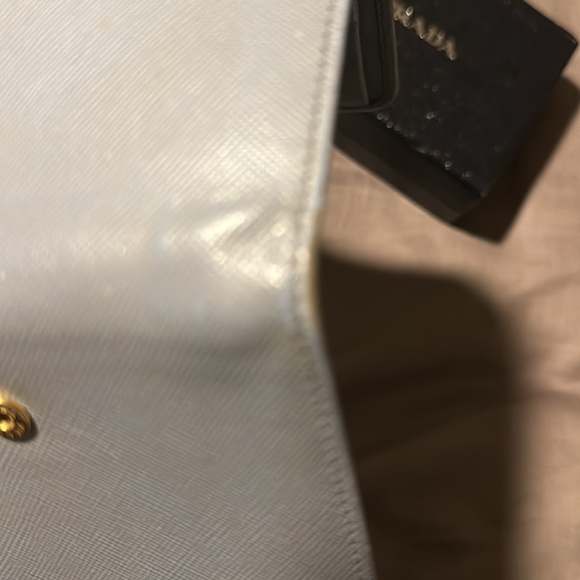 Prada Authentic light blue trifold wallet with box - Picture 8 of 13